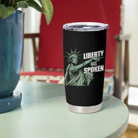 Funny Basketball Point God Liberty Meme Tumbler Cup Has Spoken Patriotic USA