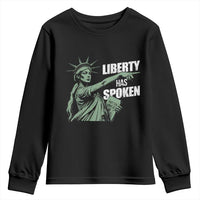 Funny Basketball Point God Liberty Meme Youth Sweatshirt Has Spoken Patriotic USA