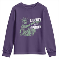 Funny Basketball Point God Liberty Meme Youth Sweatshirt Has Spoken Patriotic USA