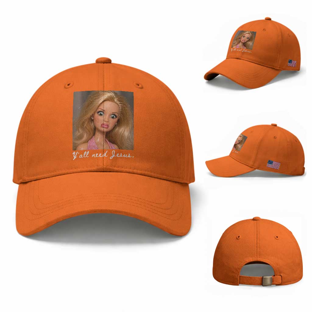 Y'all Need Jesus Baseball Cap Funny Girls Meme Saying Christian Humor