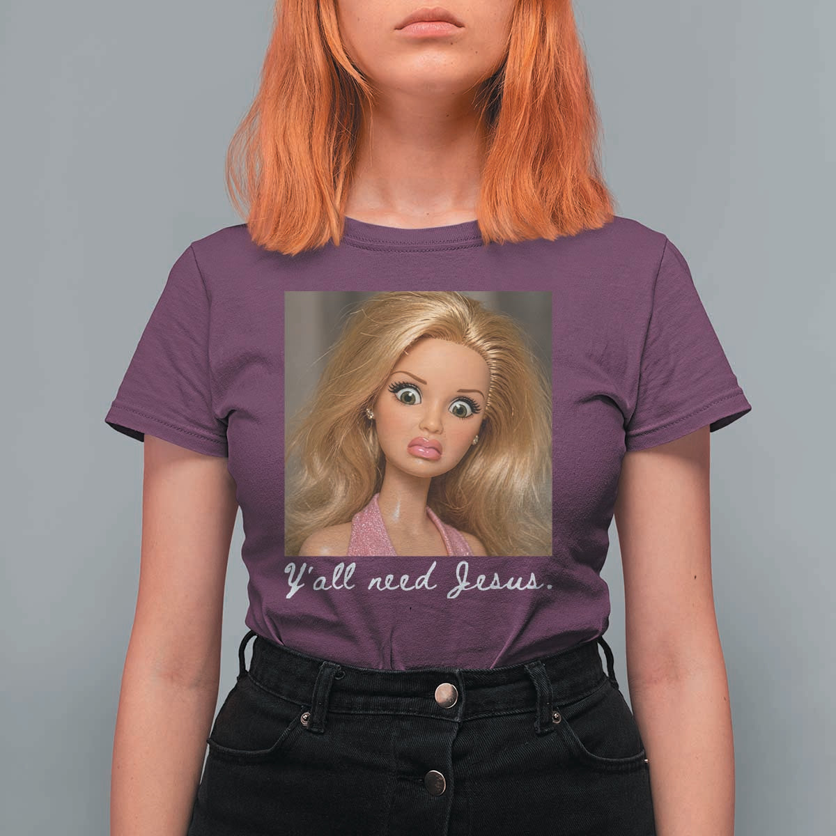 Y'all Need Jesus T Shirt For Women Funny Girls Meme Saying Christian Humor