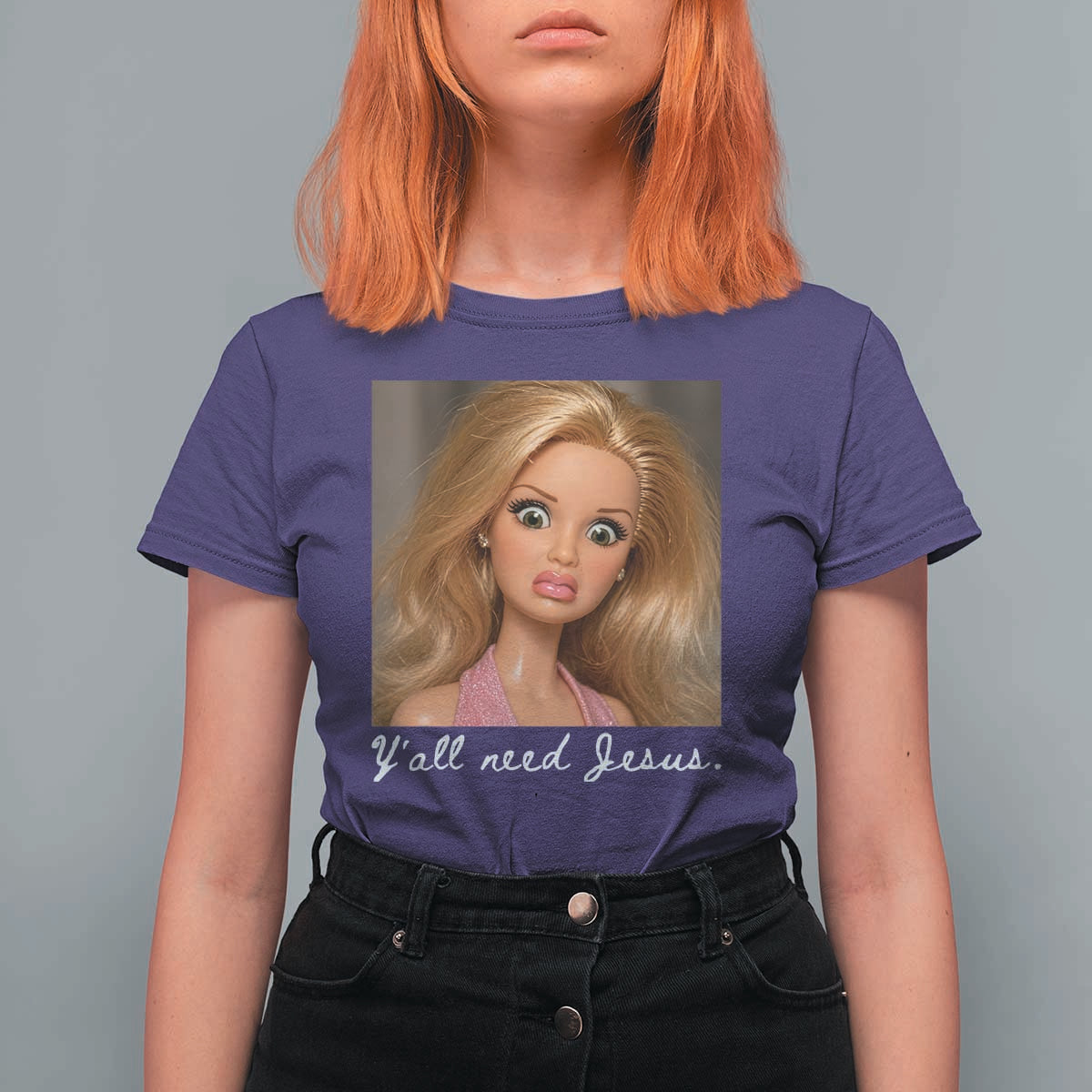 Y'all Need Jesus T Shirt For Women Funny Girls Meme Saying Christian Humor