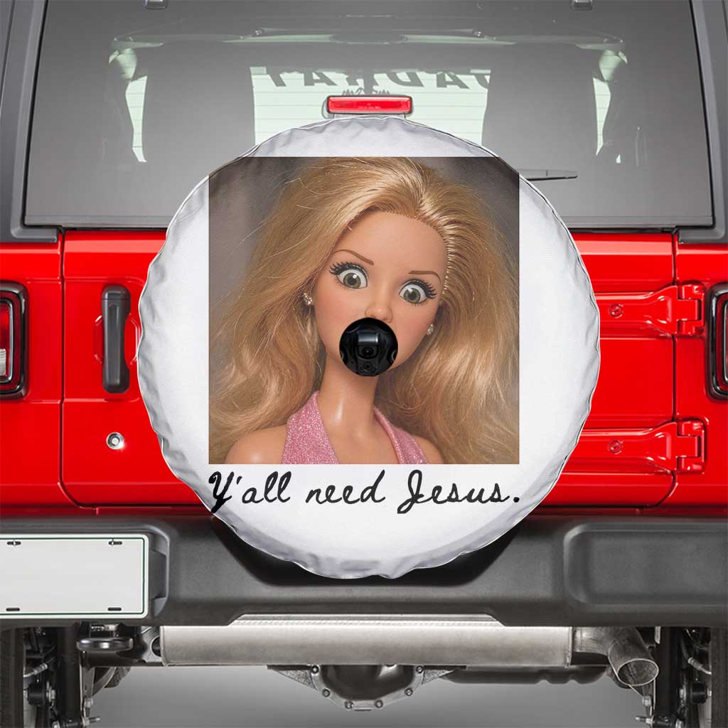 Ya'll Need Jesus Disgusted Face Christian Funny Spare Tire Cover