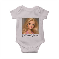 Ya'll Need Jesus Disgusted Face Christian Funny Baby Onesie