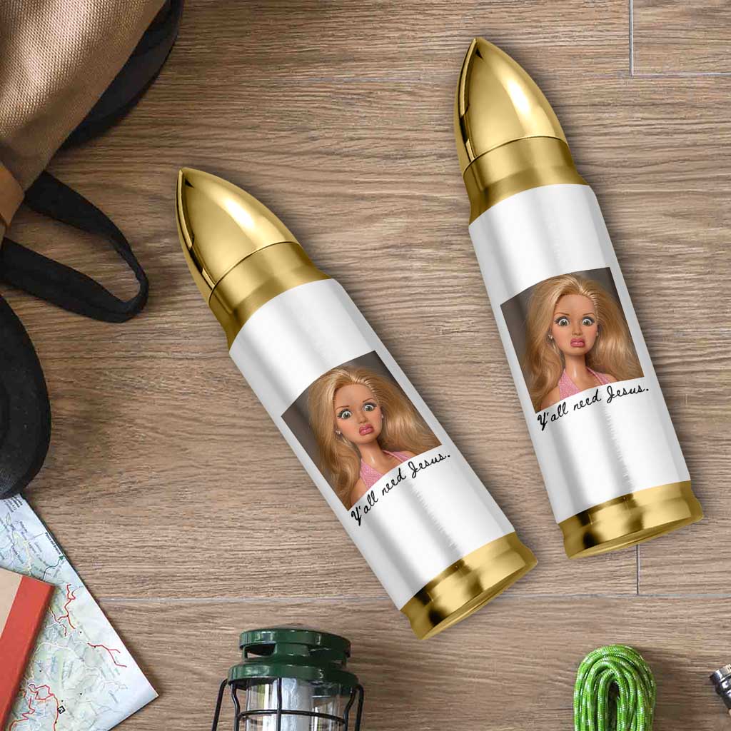 Ya'll Need Jesus Disgusted Face Christian Funny Bullet Tumbler
