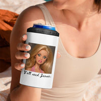 Ya'll Need Jesus Disgusted Face Christian Funny 4 in 1 Can Cooler Tumbler