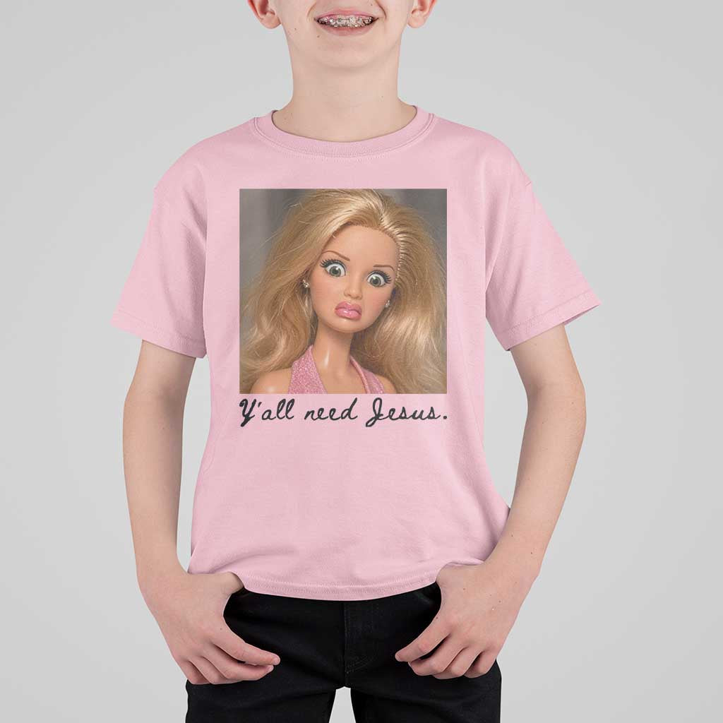 Ya'll Need Jesus Disgusted Face Christian Funny T Shirt For Kid