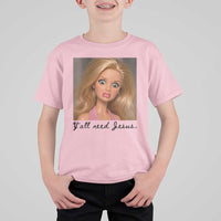 Ya'll Need Jesus Disgusted Face Christian Funny T Shirt For Kid