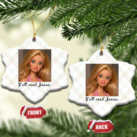 Ya'll Need Jesus Disgusted Face Christian Funny Ceramic Ornament