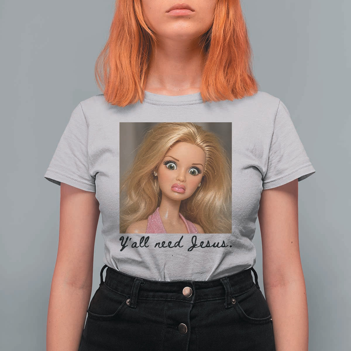 Ya'll Need Jesus Disgusted Face Christian Funny T Shirt For Women