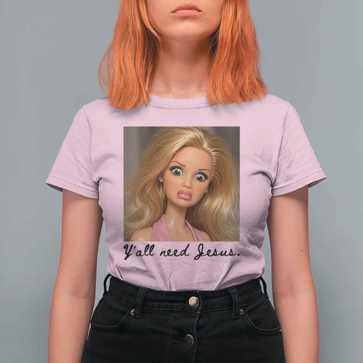 Ya'll Need Jesus Disgusted Face Christian Funny T Shirt For Women