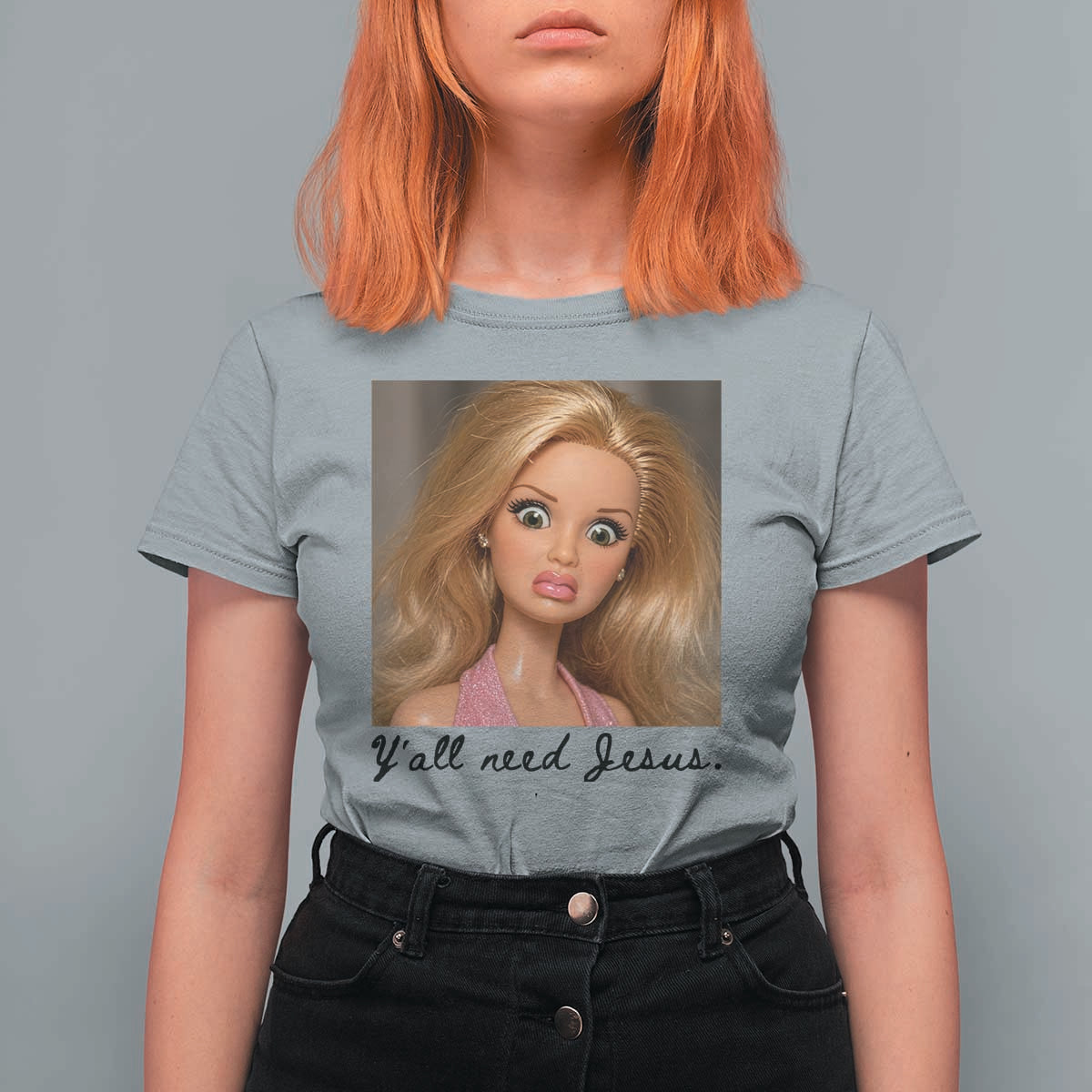 Ya'll Need Jesus Disgusted Face Christian Funny T Shirt For Women
