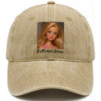 Ya'll Need Jesus Disgusted Face Christian Funny Washed Cotton Baseball Cap