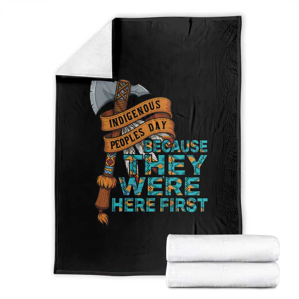 Indigenous People Throw Blanket Native American Day Because They Were Here First - Wonder Print Shop