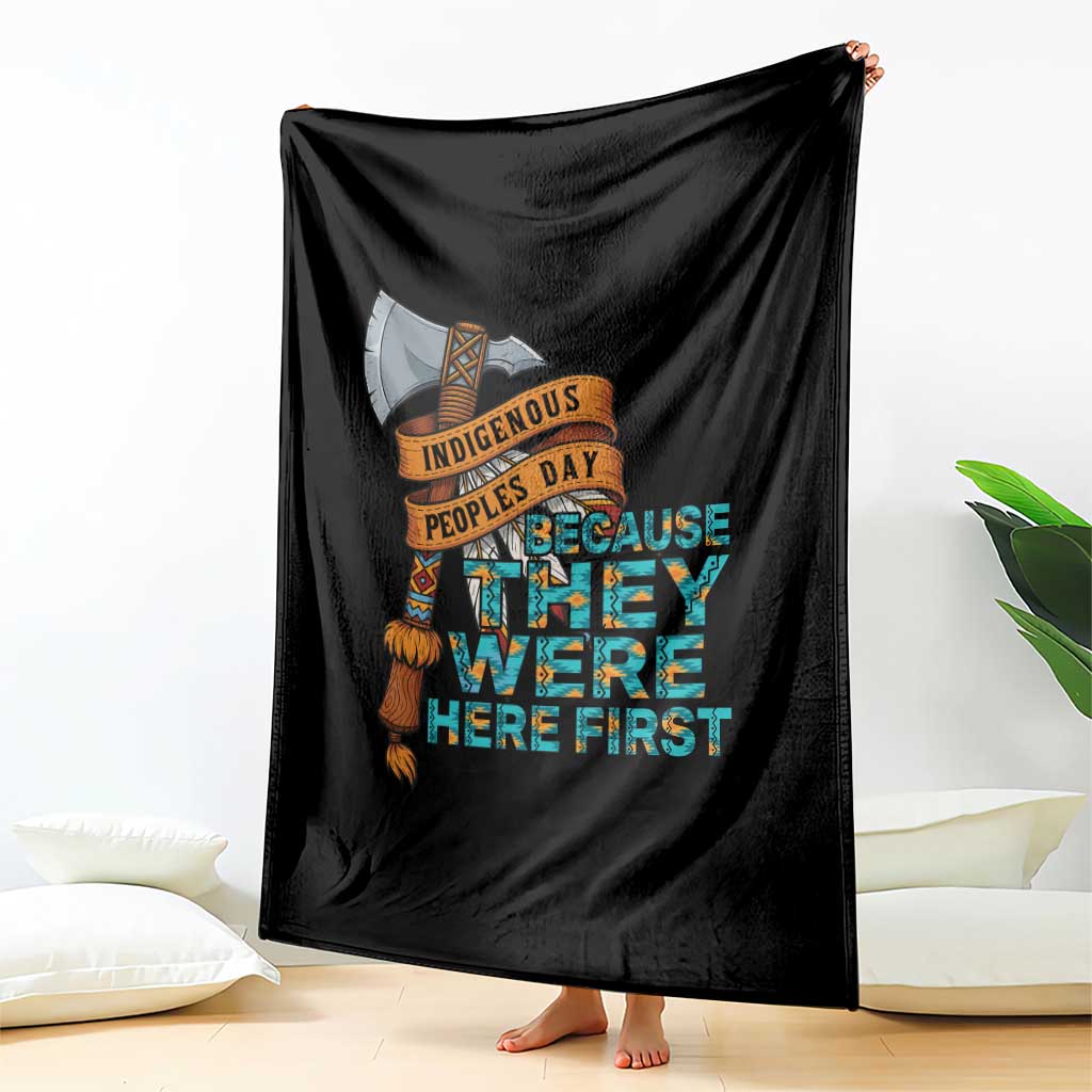 Indigenous People Throw Blanket Native American Day Because They Were Here First - Wonder Print Shop