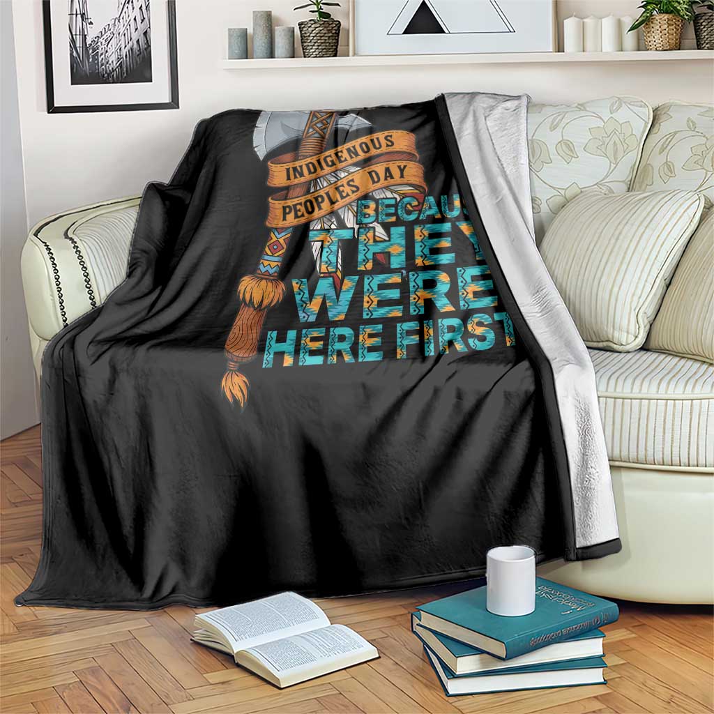 Indigenous People Throw Blanket Native American Day Because They Were Here First - Wonder Print Shop