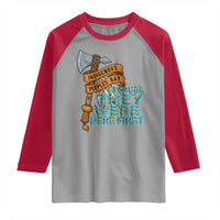 Indigenous People Raglan Shirt Native American Day Because They Were Here First - Wonder Print Shop
