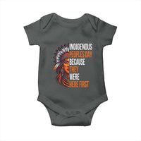 Native American Day Baby Onesie Indigenous People Day Because They Were Here First - Wonder Print Shop