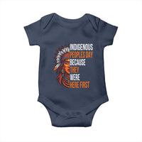 Native American Day Baby Onesie Indigenous People Day Because They Were Here First - Wonder Print Shop