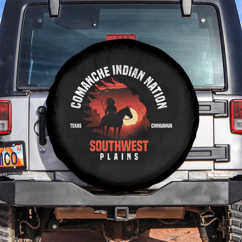 Comanche Native American Indian Chief Respect Spare Tire Cover - Wonder Print Shop