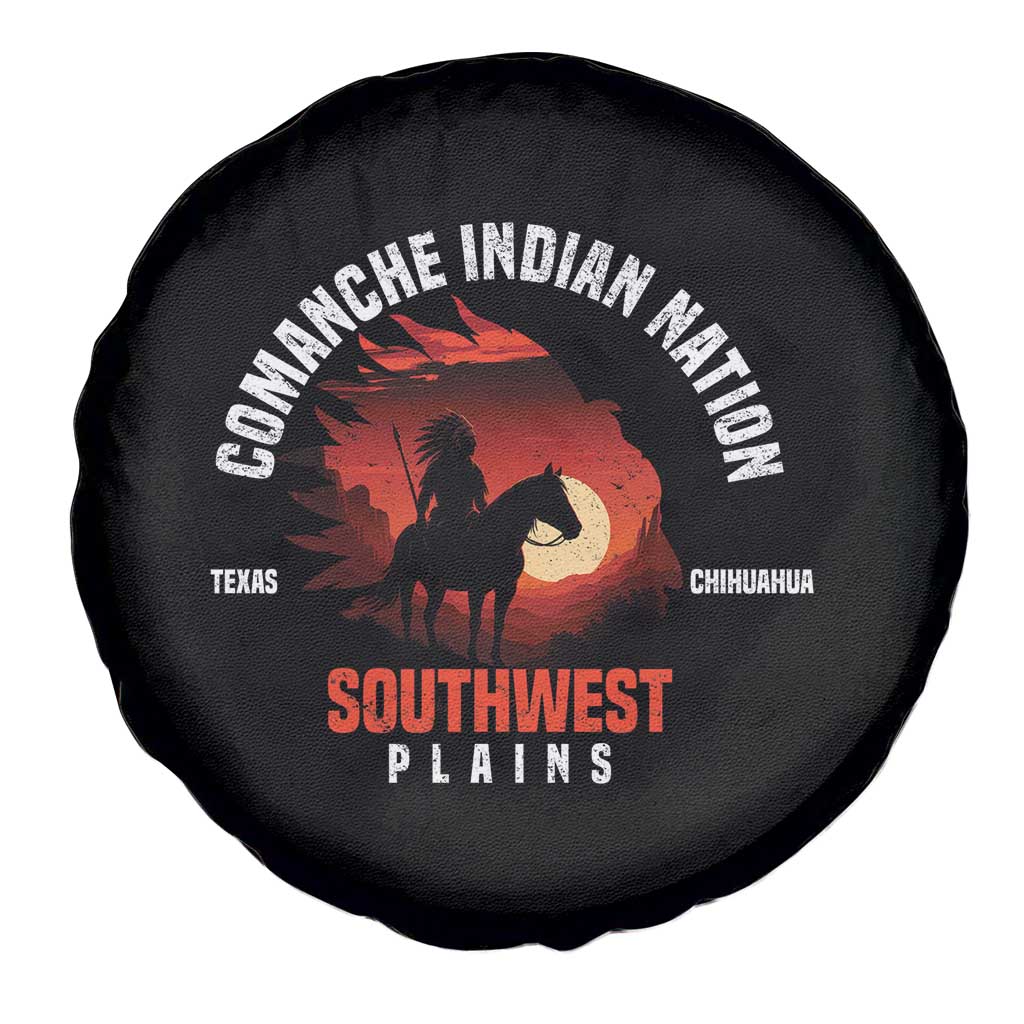 Comanche Native American Indian Chief Respect Spare Tire Cover - Wonder Print Shop