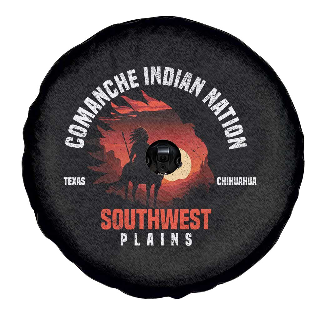 Comanche Native American Indian Chief Respect Spare Tire Cover - Wonder Print Shop