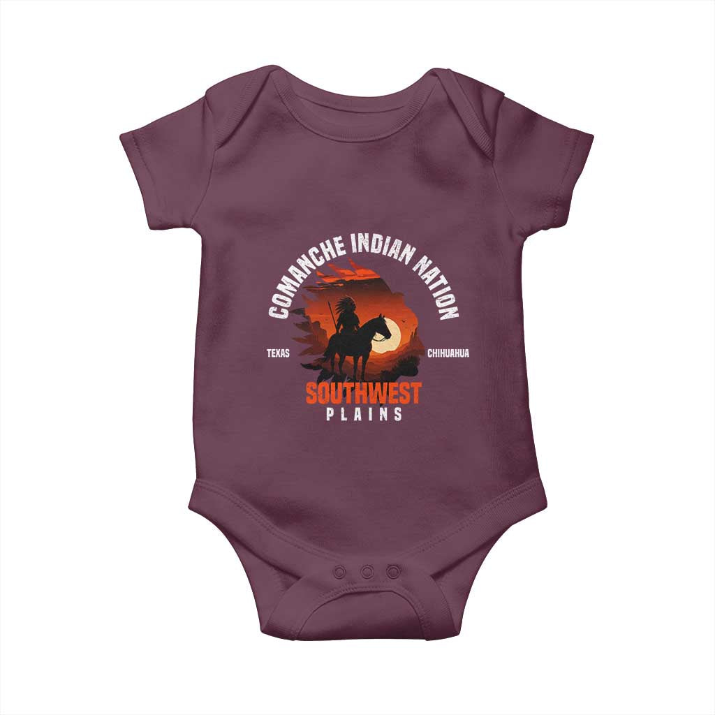 Comanche Native American Indian Chief Respect Baby Onesie - Wonder Print Shop