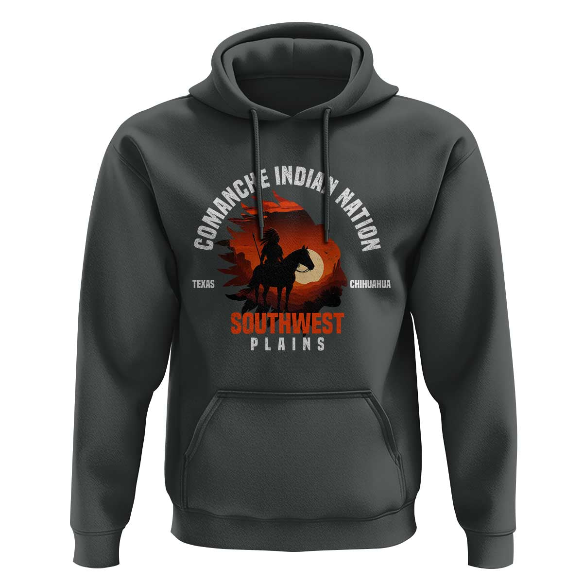 Comanche Native American Indian Chief Respect Hoodie - Wonder Print Shop