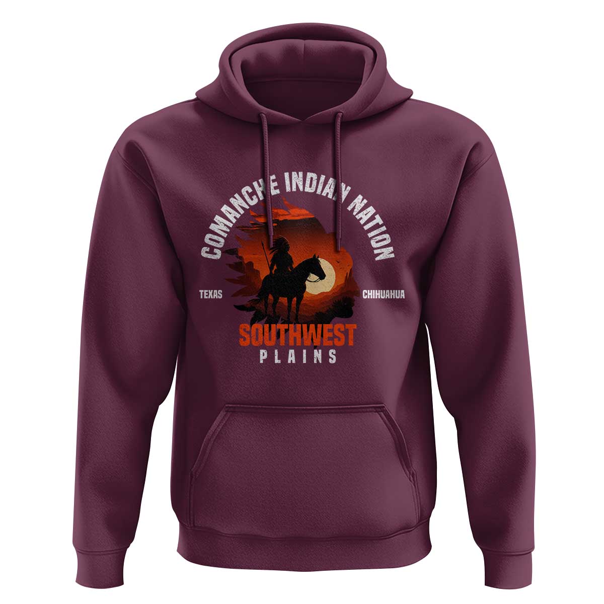 Comanche Native American Indian Chief Respect Hoodie - Wonder Print Shop