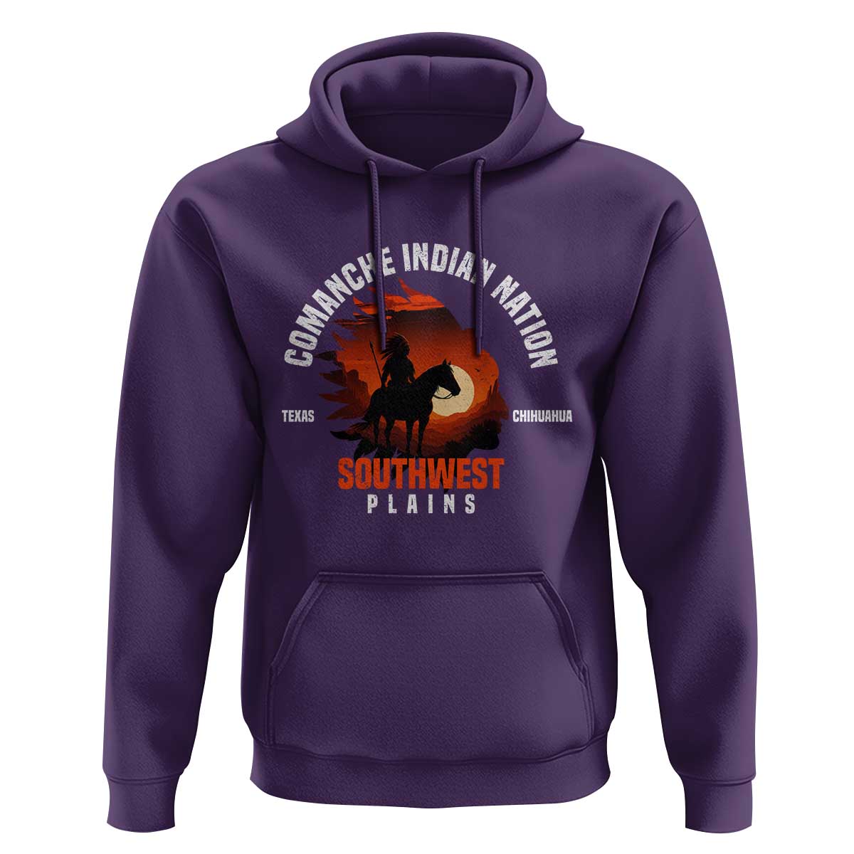 Comanche Native American Indian Chief Respect Hoodie - Wonder Print Shop