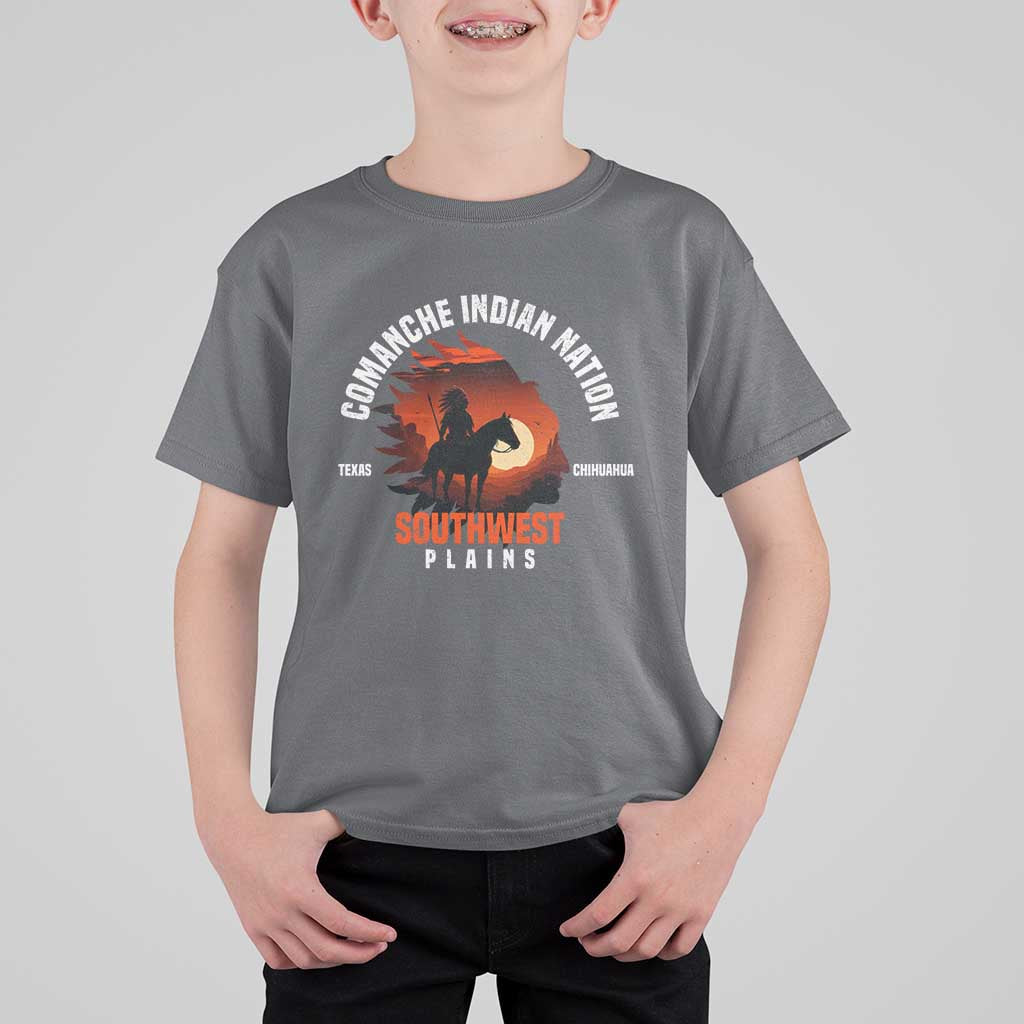 Comanche Native American Indian Chief Respect T Shirt For Kid - Wonder Print Shop
