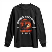 Comanche Native American Indian Chief Respect Long Sleeve Shirt - Wonder Print Shop