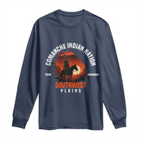 Comanche Native American Indian Chief Respect Long Sleeve Shirt - Wonder Print Shop