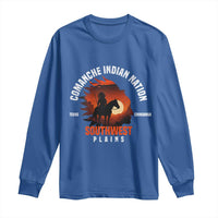 Comanche Native American Indian Chief Respect Long Sleeve Shirt - Wonder Print Shop
