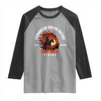 Comanche Native American Indian Chief Respect Raglan Shirt - Wonder Print Shop