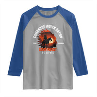 Comanche Native American Indian Chief Respect Raglan Shirt - Wonder Print Shop