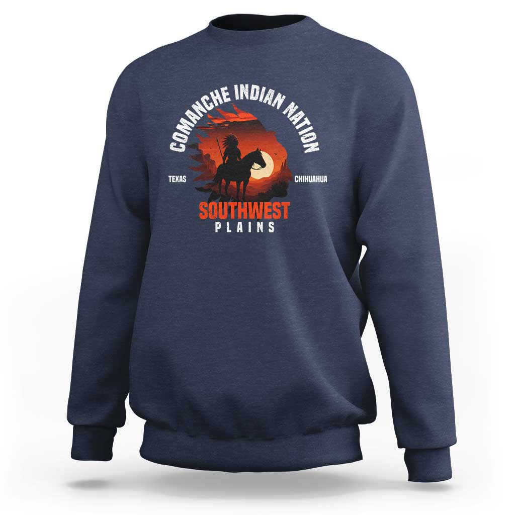 Comanche Native American Indian Chief Respect Sweatshirt - Wonder Print Shop