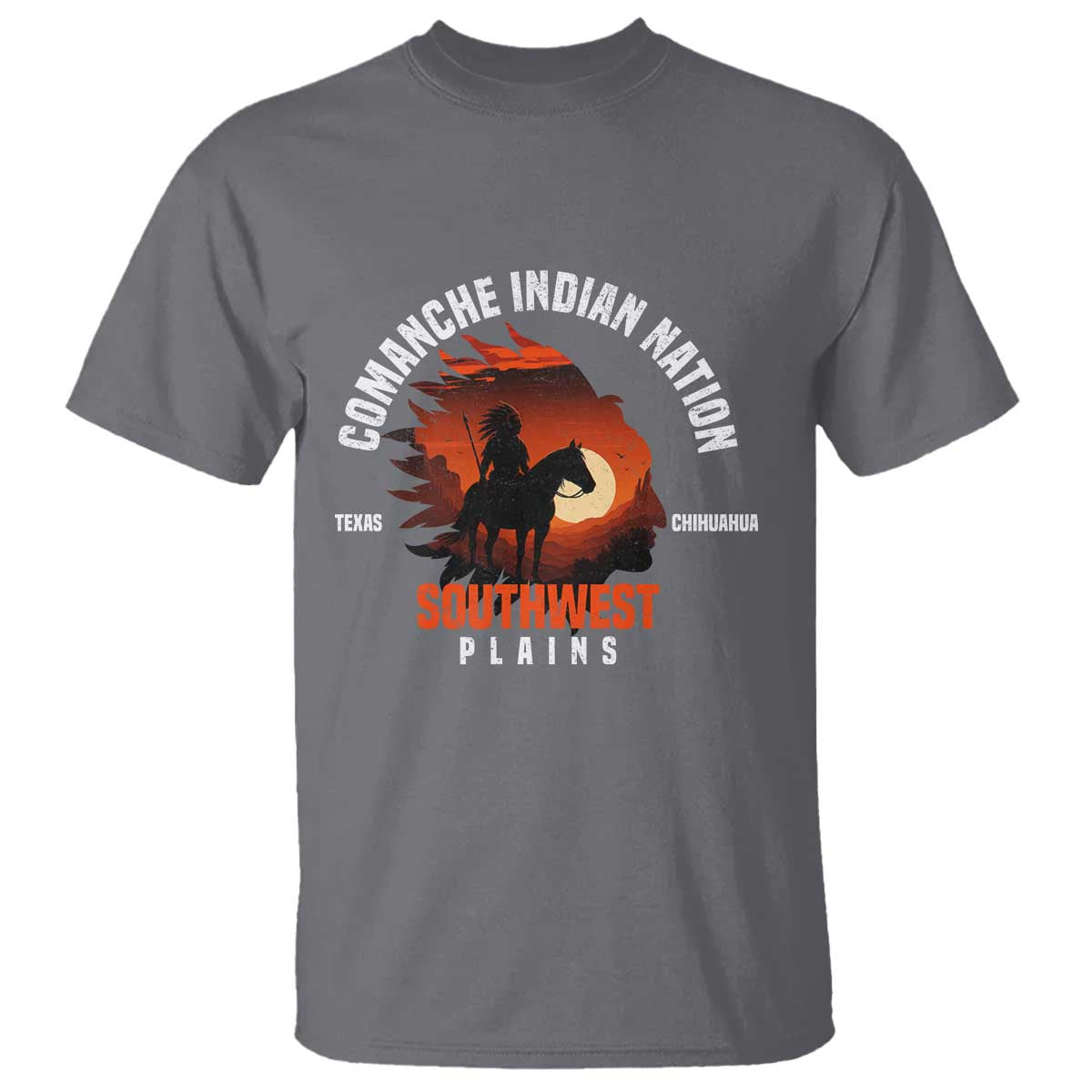 Comanche Native American Indian Chief Respect T Shirt - Wonder Print Shop