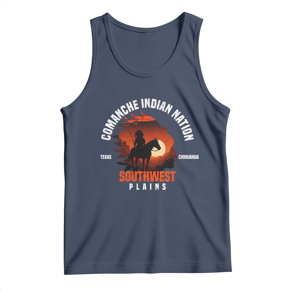 Comanche Native American Indian Chief Respect Tank Top - Wonder Print Shop