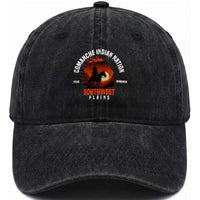 Comanche Native American Indian Chief Respect Washed Cotton Baseball Cap