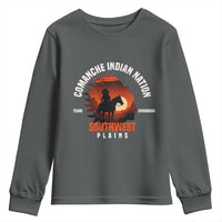 Comanche Native American Indian Chief Respect Youth Sweatshirt - Wonder Print Shop