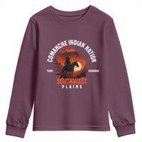 Comanche Native American Indian Chief Respect Youth Sweatshirt - Wonder Print Shop