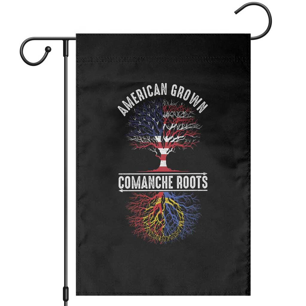 Distressed Tree Garden Flag American Grown with Comanche Roots - Wonder Print Shop