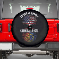 Distressed Tree Spare Tire Cover American Grown with Comanche Roots - Wonder Print Shop