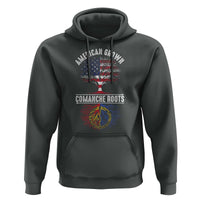 Distressed Tree Hoodie American Grown with Comanche Roots - Wonder Print Shop