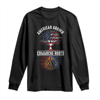 Distressed Tree Long Sleeve Shirt American Grown with Comanche Roots - Wonder Print Shop