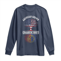 Distressed Tree Long Sleeve Shirt American Grown with Comanche Roots - Wonder Print Shop
