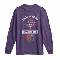 Distressed Tree Long Sleeve Shirt American Grown with Comanche Roots - Wonder Print Shop