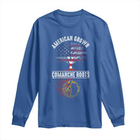Distressed Tree Long Sleeve Shirt American Grown with Comanche Roots - Wonder Print Shop