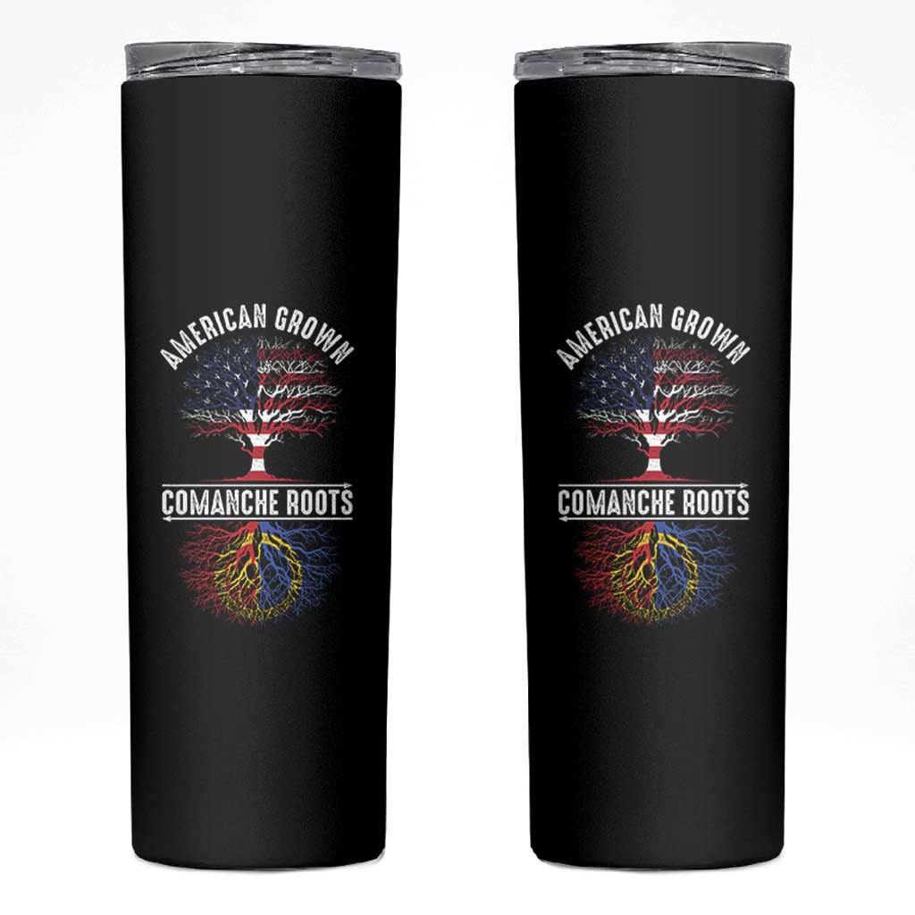 Distressed Tree Skinny Tumbler American Grown with Comanche Roots